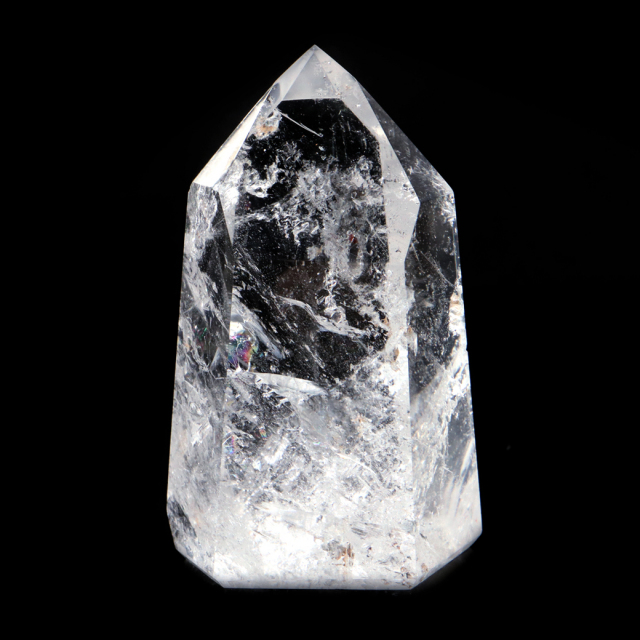 レムリアンシード 水晶 六角柱 ポイント 全面研磨 磨き 1点もの AAA+ 虹入り  ブラジル バイーア州産 証明書付き
