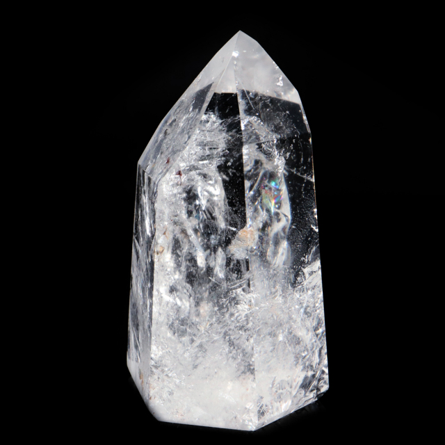 レムリアンシード 水晶 六角柱 ポイント 全面研磨 磨き 1点もの AAA+ 虹入り  ブラジル バイーア州産 証明書付き