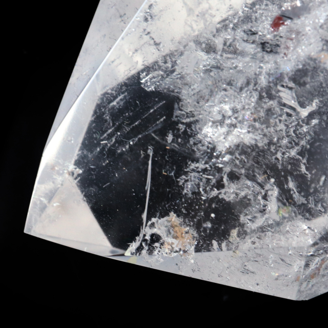 レムリアンシード 水晶 六角柱 ポイント 全面研磨 磨き 1点もの AAA+ 虹入り  ブラジル バイーア州産 証明書付き
