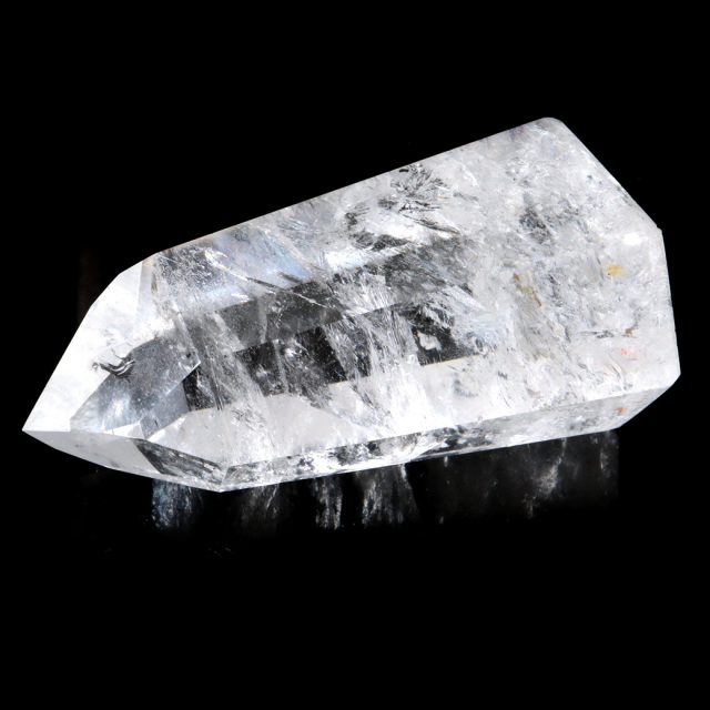 レムリアン水晶 六角柱 レムリアンシード 水晶 六角柱 ポイント 一部面残し 研磨磨き