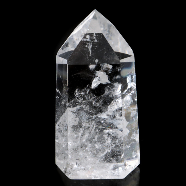 レムリアンシード 水晶 六角柱 ポイント 全面研磨 磨き 1点もの AAAAA 虹入り レインボー 天然石 ブラジル バイーア州産 証明書付き