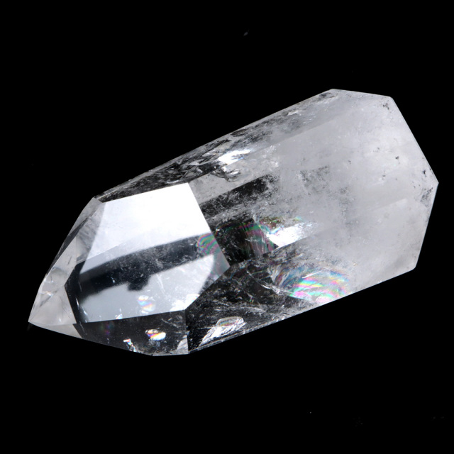 レムリアンシード 水晶 六角柱 ポイント 全面研磨 磨き 1点もの AAAAA 虹入り レインボー 天然石 ブラジル バイーア州産 証明書付き