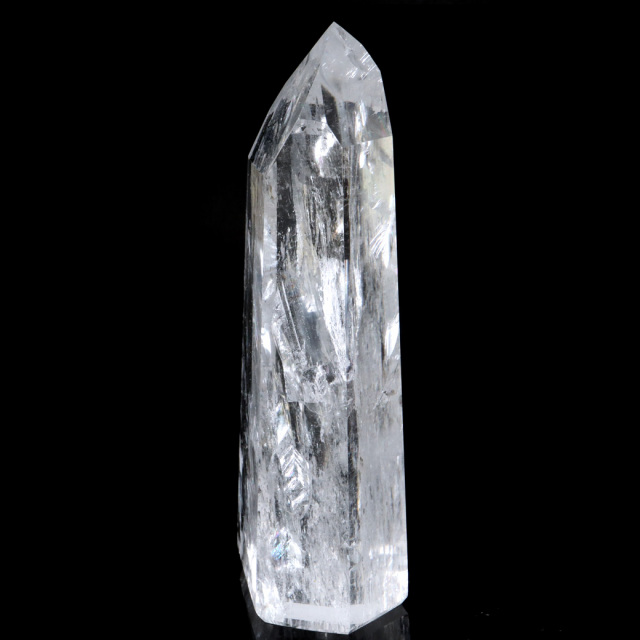 レムリアンシード 水晶 六角柱 ポイント 全面研磨 磨き 1点もの AAAAA 虹入り レインボー 天然石 ブラジル バイーア州産 証明書付き