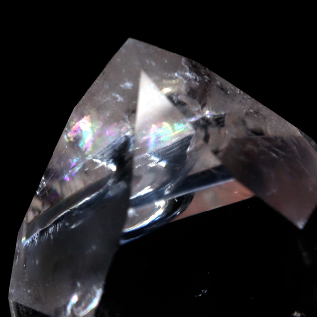 レムリアンシード 水晶 六角柱 ポイント 全面研磨 磨き 1点もの AAA+ 虹入り  ブラジル バイーア州産 証明書付き