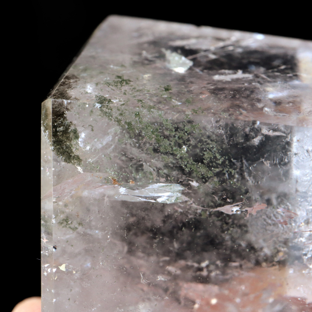 レムリアンシード 水晶 六角柱 ポイント 全面研磨 磨き 1点もの AAA+ 虹入り  ブラジル バイーア州産 証明書付き