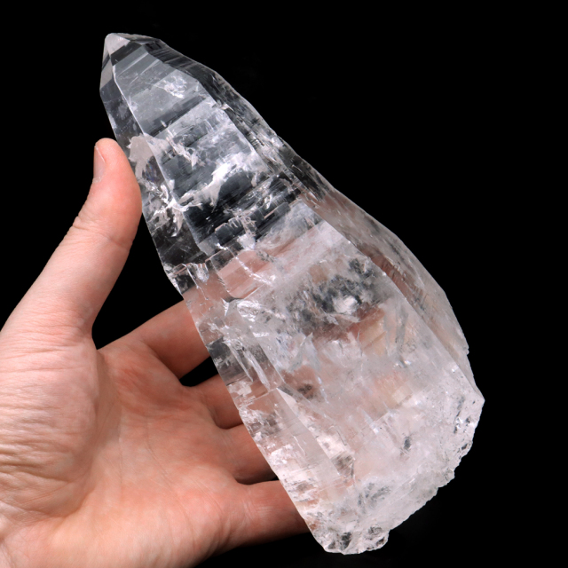 レムリアンシード 水晶 ポイント 原石 ブラジル バイーア州 セントセ産 クリスタル 浄化 単晶 高さ17.5cm 1点もの AAAAA+ 虹入り