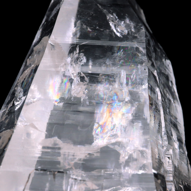 レムリアンシード 水晶 ポイント 原石 ブラジル バイーア州 セントセ産 クリスタル 浄化 単晶 高さ17.5cm 1点もの AAAAA+ 虹入り