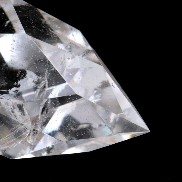 レムリアンシード カット しずく型 置き物 キラキラ 虹入り レインボー 1点もの 天然石  セーラ・デ・カブラル産 浄化 ヒーリング