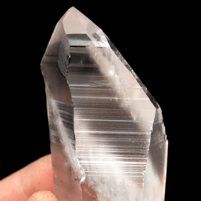 レムリアンシード 水晶 六角柱 ポイント 一部面残し 研磨磨き 天然石 ブラジル バイーア州産 証明書付き