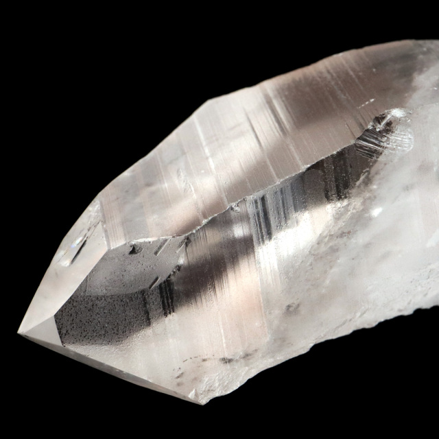 レムリアンシード 水晶 六角柱 ポイント 一部面残し 研磨磨き 天然石 ブラジル バイーア州産 証明書付き