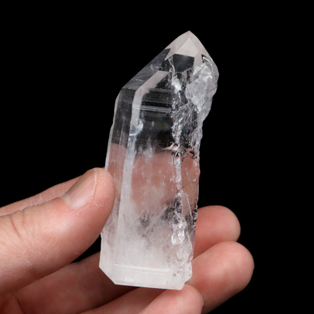 レムリアンシード 水晶 六角柱 ポイント 一部面残し 研磨磨き 天然石 ブラジル バイーア州産 証明書付き