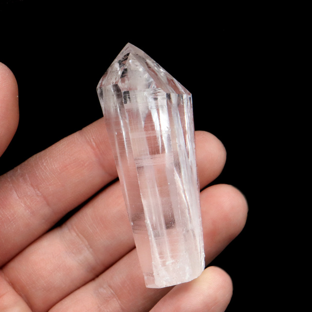 レムリアンシード 水晶 六角柱 ポイント 一部面残し 研磨磨き 天然石 ブラジル バイーア州産 証明書付き