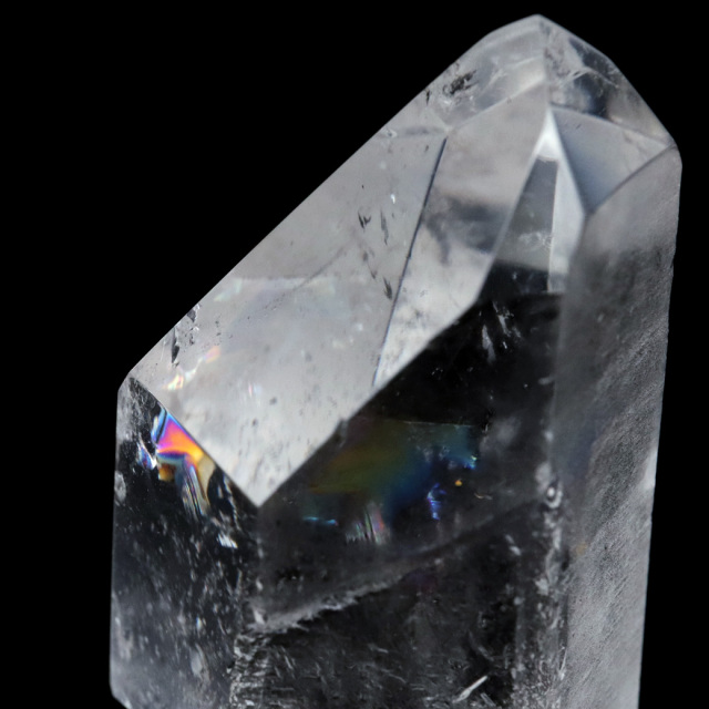レムリアンシード 水晶 六角柱 ポイント 一部面残し 研磨磨き
