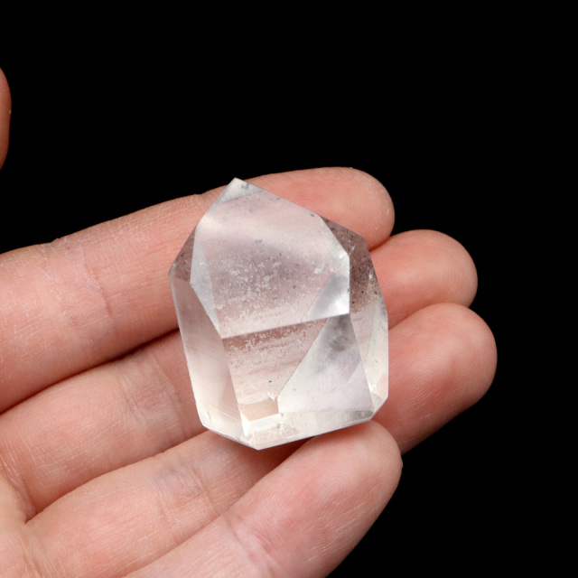 レムリアンシード 水晶 六角柱 ポイント 一部面残し 研磨磨き 天然石 ブラジル バイーア州産 証明書付き