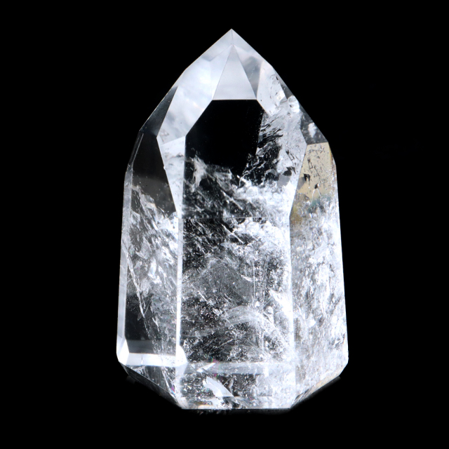 レムリアンシード 水晶 六角柱 ポイント 全面研磨 磨き 1点もの 虹入り レインボー 天然石 ブラジル バイーア州産 証明書付き