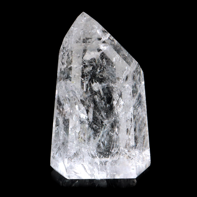 レムリアンシード 水晶 六角柱 ポイント 全面研磨 磨き 1点もの 虹入り レインボー 天然石 ブラジル バイーア州産 証明書付き