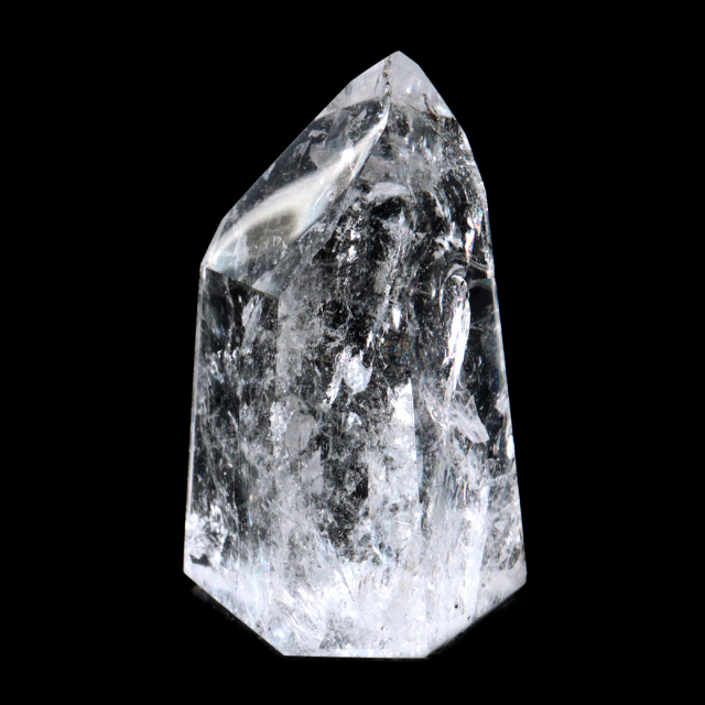 レムリアンシード 水晶 六角柱 ポイント 全面研磨 磨き 1点もの 虹入り レインボー 天然石 ブラジル バイーア州産 証明書付き