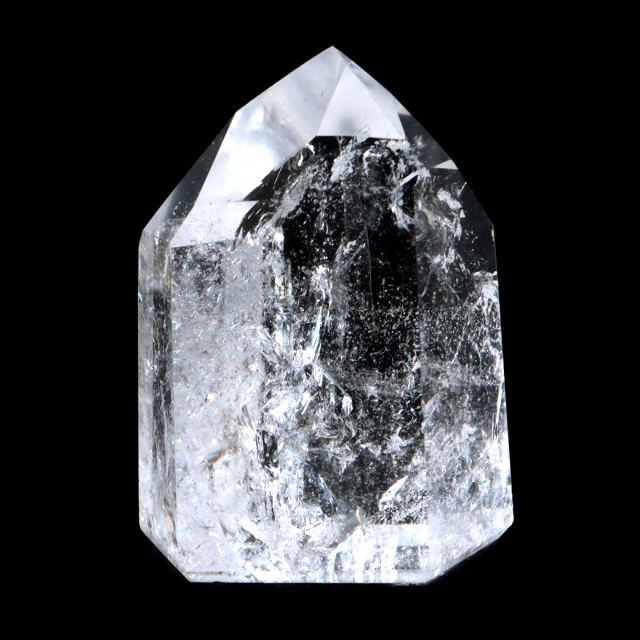 レムリアンシード 水晶 六角柱 ポイント 全面研磨 磨き 1点もの 虹入り レインボー 天然石 ブラジル バイーア州産 証明書付き