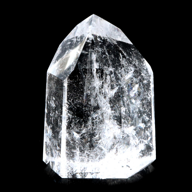 レムリアンシード 水晶 六角柱 ポイント 全面研磨 磨き 1点もの 虹入り レインボー 天然石 ブラジル バイーア州産 証明書付き