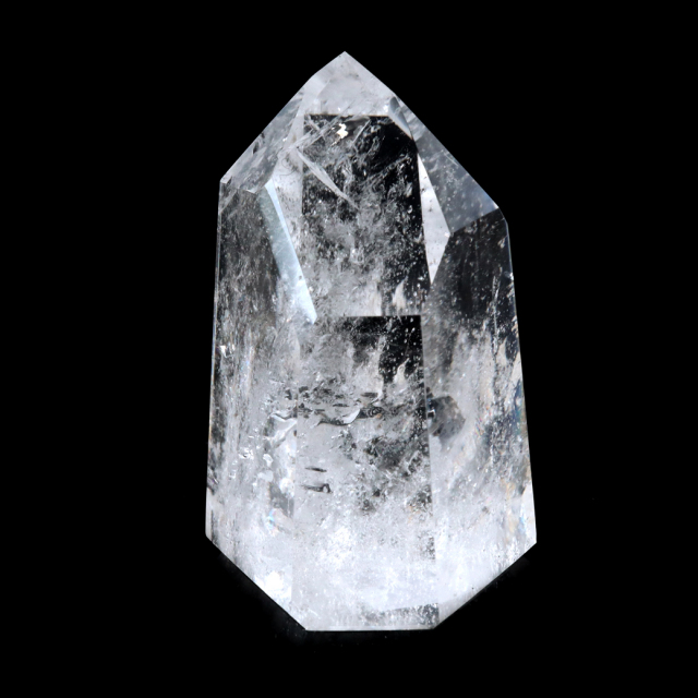レムリアンシード 水晶 六角柱 ポイント 全面研磨 磨き 1点もの 虹入り レインボー 天然石 ブラジル バイーア州産 証明書付き