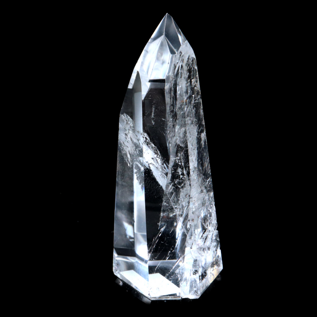 レムリアンシード 水晶 六角柱 ポイント 全面研磨 磨き 1点もの 虹入り レインボー 天然石 ブラジル バイーア州産 証明書付き