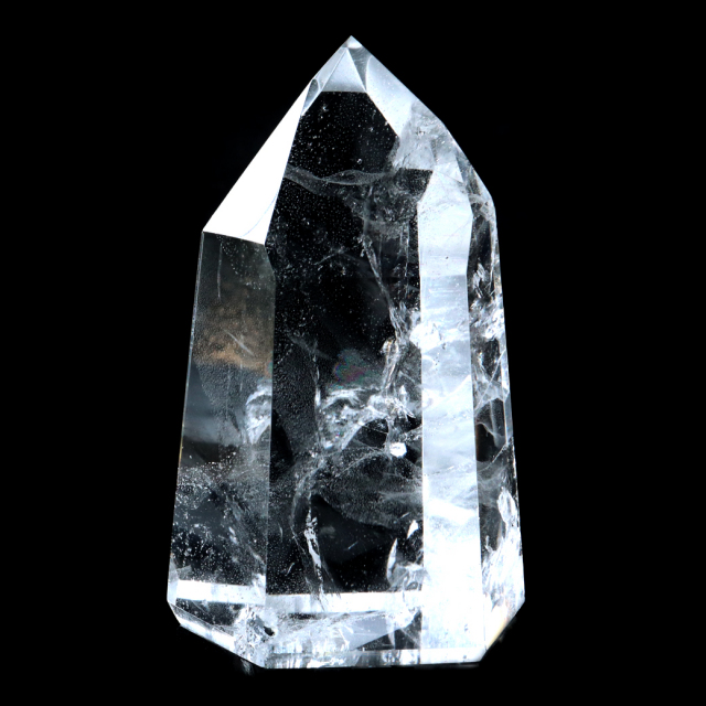 レムリアンシード 水晶 六角柱 ポイント 全面研磨 磨き 1点もの 虹入り レインボー 天然石 ブラジル バイーア州産 証明書付き