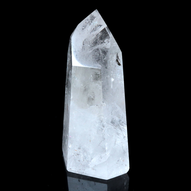レムリアンシード 水晶 六角柱 ポイント 全面研磨 磨き 1点もの 虹入り レインボー 天然石 ブラジル バイーア州産 証明書付き
