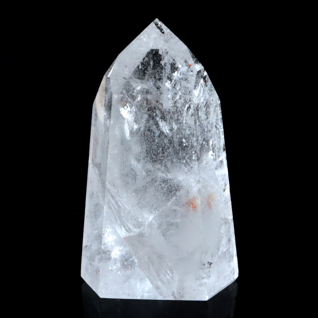 レムリアンシード 水晶 六角柱 ポイント 全面研磨 磨き 1点もの 虹入り レインボー 天然石 ブラジル バイーア州産 証明書付き