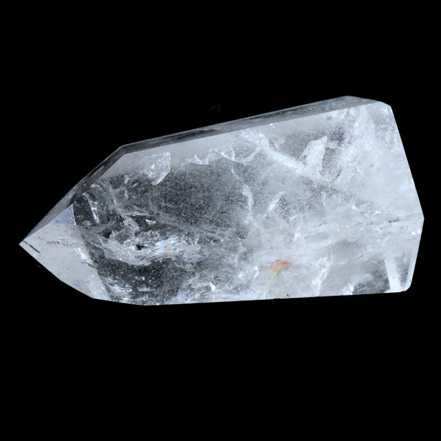 レムリアンシード 水晶 六角柱 ポイント 全面研磨 磨き 1点もの 虹入り レインボー 天然石 ブラジル バイーア州産 証明書付き