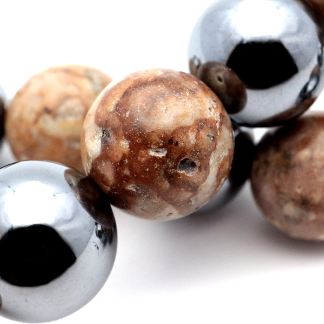 姫川薬石 ブレスレット 12mm 糸魚川産 テラヘルツ鉱石 天然石 健康 遠赤外線 Terahertz