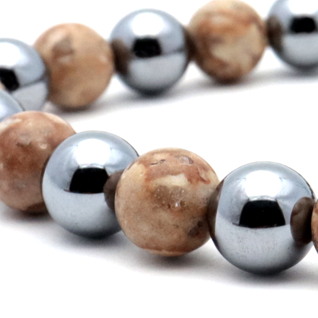 姫川薬石 ブレスレット 8mm 糸魚川産 テラヘルツ鉱石 天然石 健康 遠赤外線 Terahertz