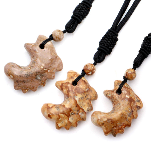 姫川薬石 勾玉 大 鬣型（たてがみ） まがたま ネックレス 新潟県 糸魚川産 日本製 天然石 パワーストーン 癒し ヒーリング プレゼント