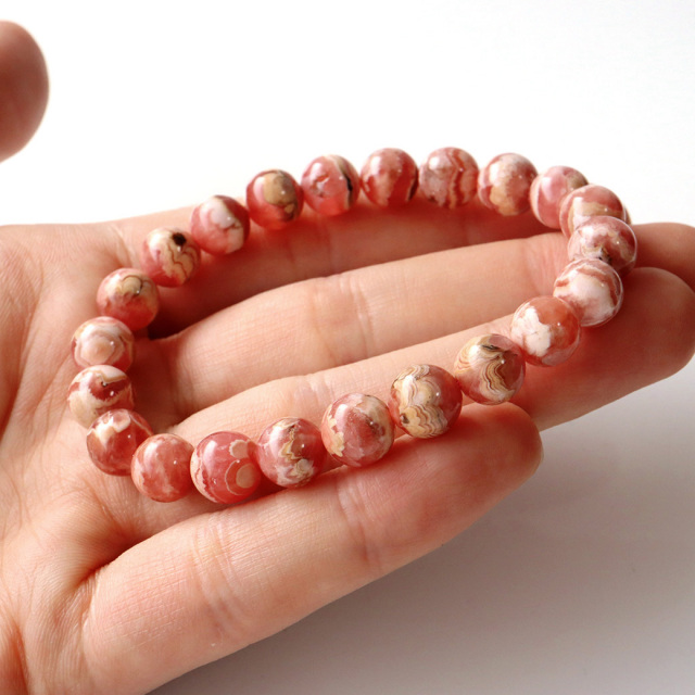 良質】インカローズ 8㎜ブレスレット恋愛運