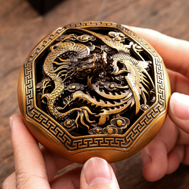 新品　未使用　香炉　925銀製　透かし　鳳凰蓋 新品 未使用 香炉 925銀製 透かし 鳳凰蓋