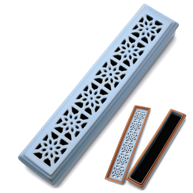 お香立て 横置き 陶器製 おしゃれ 選べる2カラー お香たて 横置き 線香立て スタンド 睡眠 ギフト 受け皿 素敵 和 北欧 ボックス 仏壇