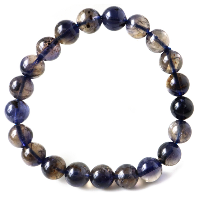 アイオライト ブレスレット インド産 菫青石 コーディエライト 1点物 天然石