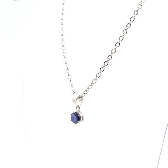 アイオライト ペンダント 宝石質 AAA 天然石 ネックレス Silver925 3月 誕生石 菫青石 きんせいせき 贈り物