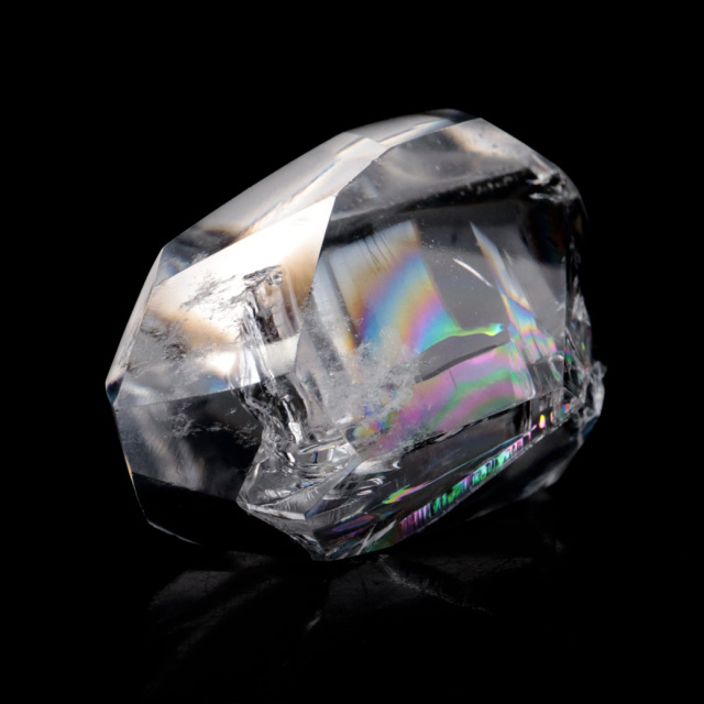 アイリスクォーツ 虹入り 原石 42g 全面磨き 研磨 ポリッシュ