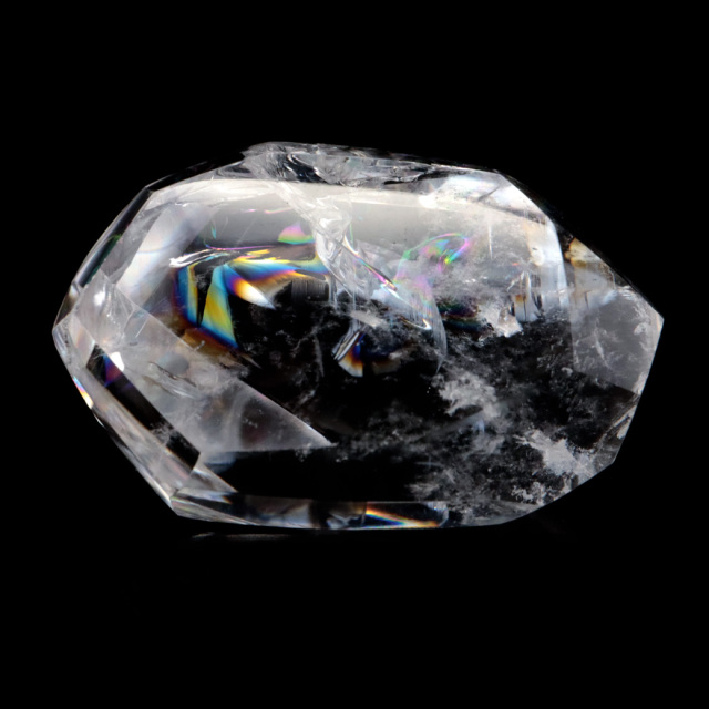 アイリスクォーツ 虹入り 原石 56g 全面磨き 研磨 ポリッシュ