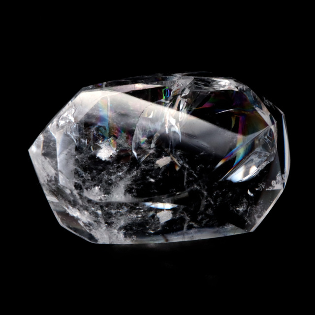 アイリスクォーツ 虹入り 原石 56g 全面磨き 研磨 ポリッシュ