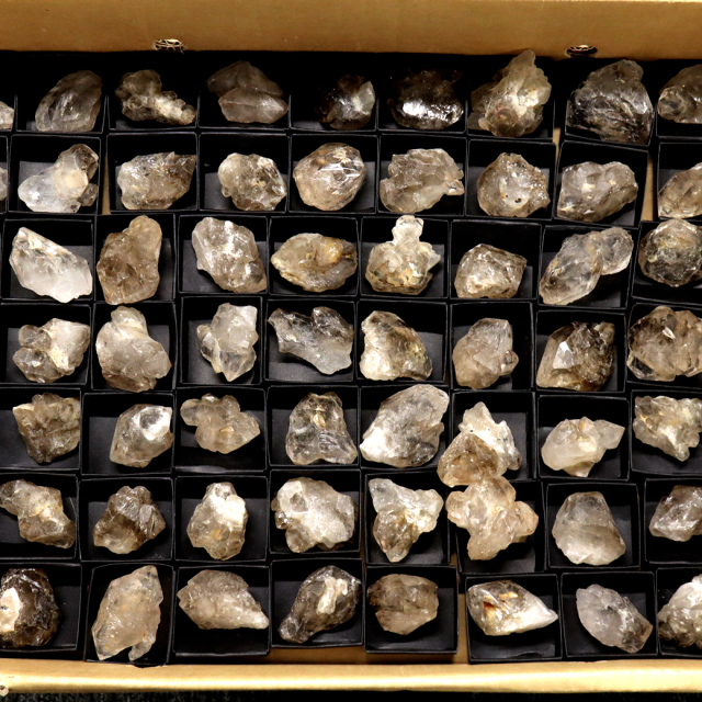 ジャカレー 水晶 クラスター 15-30g前後 ランダム発送 ブラジル産 原石 ワニ水晶 エレスチャルクォーツ