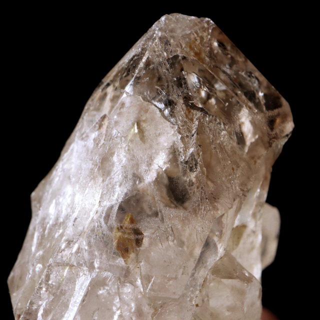 ジャカレー 水晶 クラスター 122g ブラジル産 原石 ワニ水晶 エレスチャルクォーツ 天然石 1点物 パワーストーン クリスタル