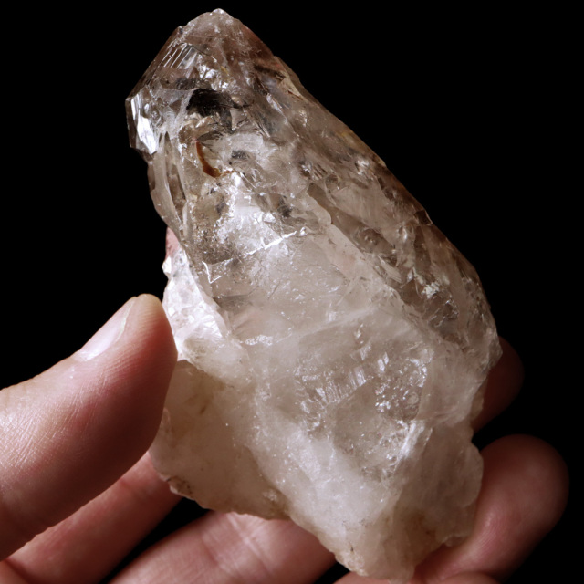 ジャカレー 水晶 クラスター 122g ブラジル産 原石 ワニ水晶 エレスチャルクォーツ 天然石 1点物 パワーストーン クリスタル