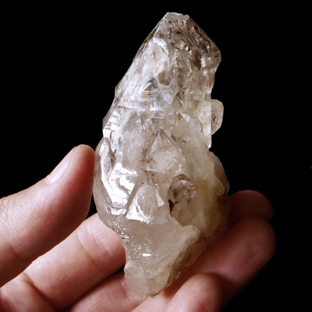ジャカレー 水晶 クラスター 122g ブラジル産 原石 ワニ水晶 エレスチャルクォーツ 天然石 1点物 パワーストーン クリスタル