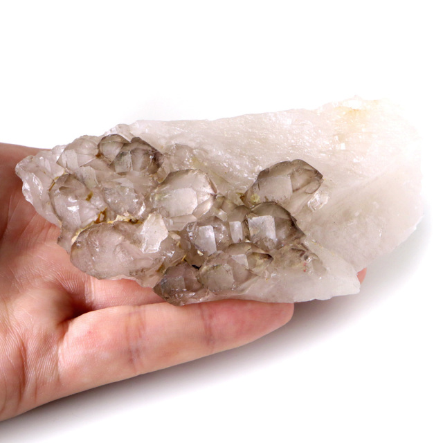 ジャカレー 水晶 クラスター 232g ブラジル産 原石 ワニ水晶 エレスチャルクォーツ 天然石 1点物 パワーストーン クリスタル