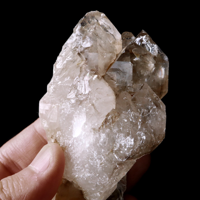 ジャカレー 水晶 クラスター 176g ブラジル産 原石 ワニ水晶 エレスチャルクォーツ 天然石 1点物 パワーストーン クリスタル