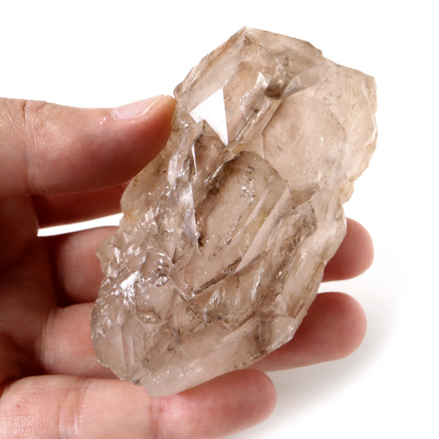 ジャカレー 水晶 クラスター 184g ブラジル産 原石 ワニ水晶 エレスチャルクォーツ 天然石 1点物 パワーストーン クリスタル