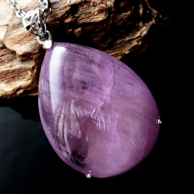 ピンク クンツァイト ペンダント AAA 高品質リチア輝石 Silver925 1点もの