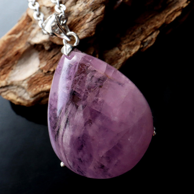 ピンク クンツァイト ペンダント AA 高品質リチア輝石 Silver925 1点もの