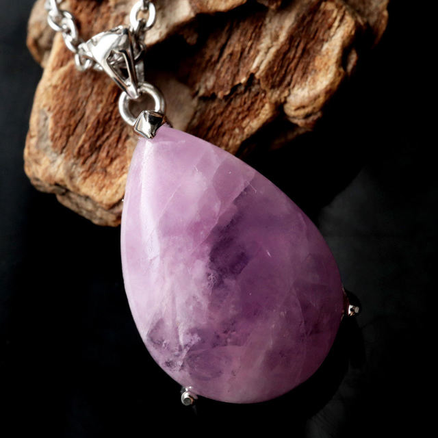 ピンク クンツァイト ペンダント AA 高品質リチア輝石 Silver925 1点もの